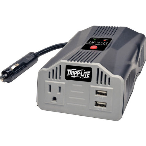 Onduleur de voiture ultra-compact Tripp Lite PowerVerter 200 W avec prise et 2 ports de charge USB PV200USB