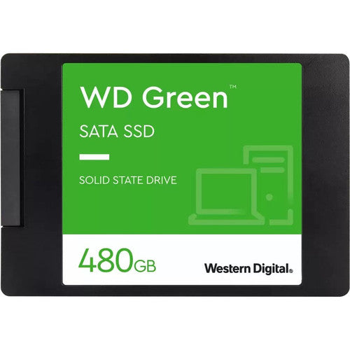WD Green WDS480G3G0A 480 GB Solid State Drive - 2.5" Internal - SATA (SATA/600) WDS480G3G0A