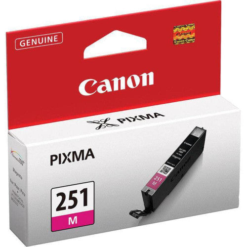 Cartouche d'encre jet d'encre à rendement standard d'origine Canon CLI-251M - Pack magenta 6515B001