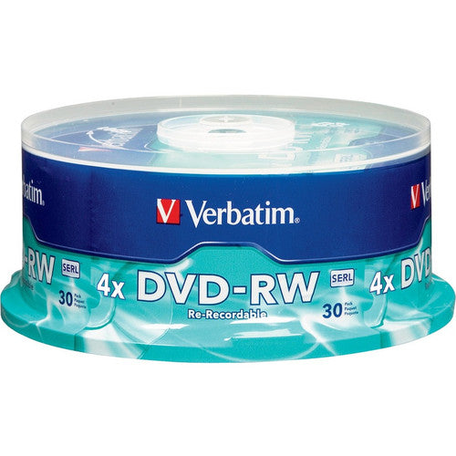 Verbatim DVD-RW 4,7 Go 4X avec surface de marque - Broche 30pk 95179
