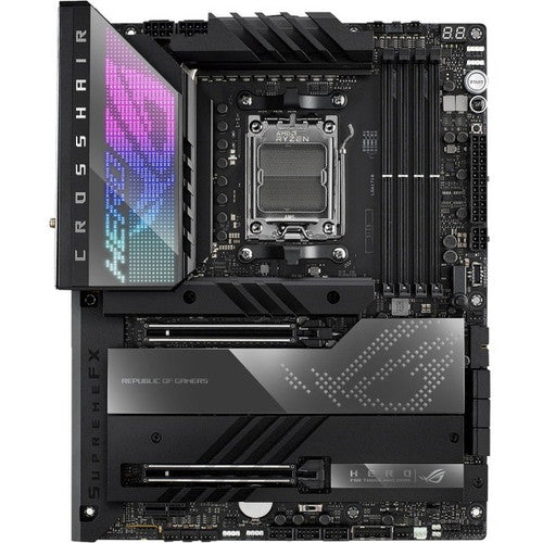 Asus ROG Crosshair X670E HERO Gaming Desktop Motherboard - AMD X670 Chipset - Socket AM5 - ATX ROGCROSSHAIRX670EHERO