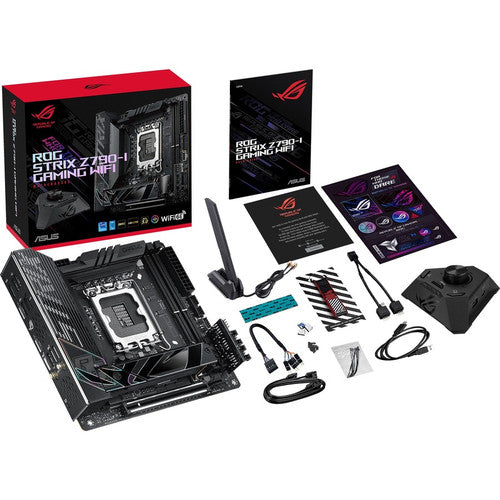 Carte mère de bureau de jeu Asus ROG Strix STRIX Z790-I GAMING WIFI - Chipset Intel Z790 - Socket LGA-1700 - Mini ITX ROGSTRIXZ790-IGAMINGWIFI