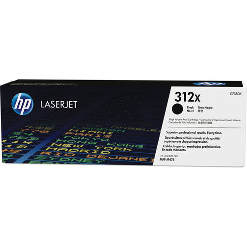 HP 312X (CF380X) Original Laser Toner Cartridge - Single Pack - Black - 1 Each CF380X