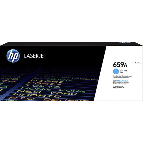 HP 659A (W2011A) Cartouche de toner laser originale à haut rendement - Cyan - 1 de chaque W2011A