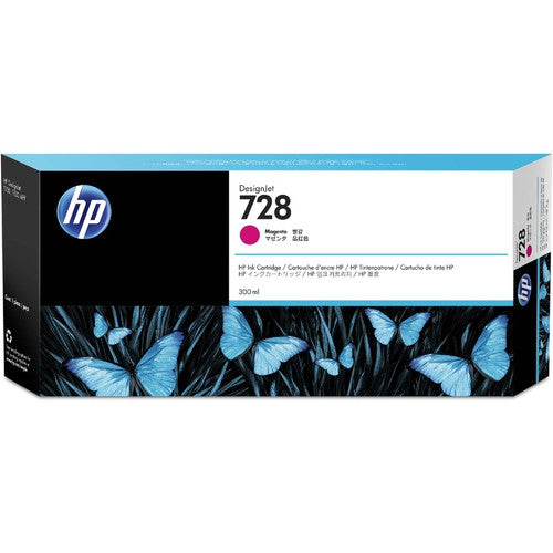 Cartouche d'encre jet d'encre HP 728 originale à très haut rendement - Pack magenta F9K16A