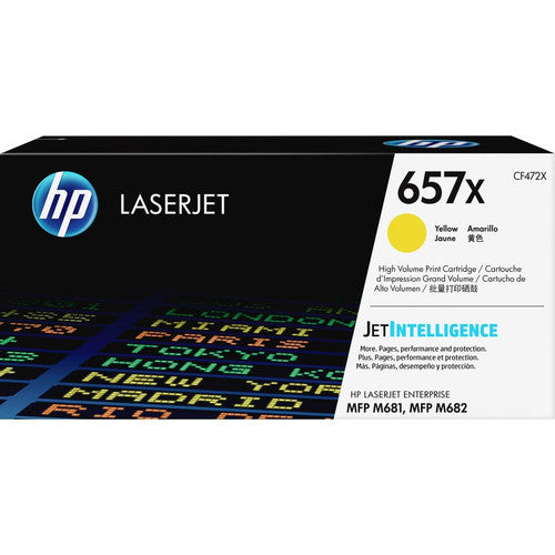 Cartouche de toner laser authentique HP 657X (CF472X) à haut rendement - Jaune - 1 de chaque CF472X