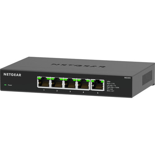 Commutateur non géré Ethernet multi-Gigabit (2,5G) Netgear à 5 ports MS305-100NAS