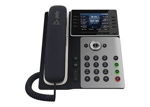 Téléphone IP Poly Edge E300 - Filaire - Filaire - Bureau, Montage mural - Noir 82M92AA
