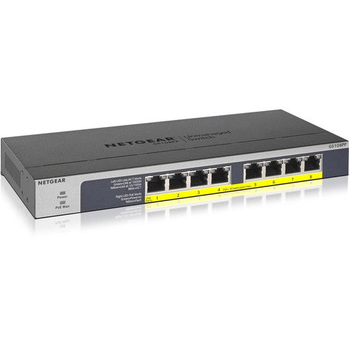 Netgear 8-port Gigabit Ethernet PoE+ Unmanaged Switch (GS108PP) GS108PP-100NAS