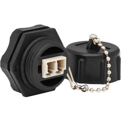 Coupleur de fibre multimode duplex Tripp Lite par Eaton IP68 (LC/LC) N455-BC01-IND