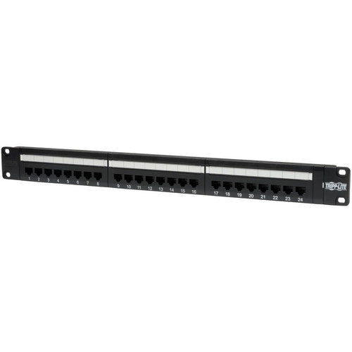 Panneau de brassage Tripp Lite 24 ports Cat5e Cat5 monté en rack 568B 110 Punch 1URM N052-024