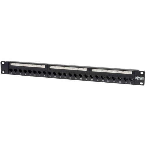 Tripp Lite 24 ports Cat5e Cat5 panneau de brassage de traversée montage en rack 1URM RJ45 Ethernet TAA N054-024