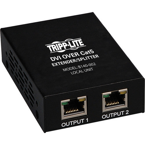 Tripp Lite by Eaton DVI over Cat5 Extender/Splitter, 2-Port Local Transmitter Unit B140-002