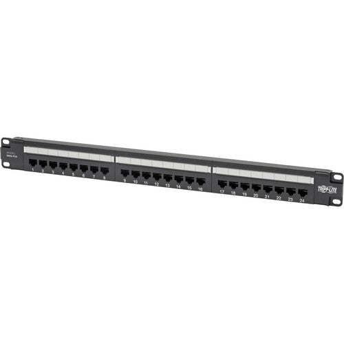 Tripp Lite by Eaton N052-P24 Panneau de brassage Cat5e à montage en rack 1U 24 ports - Conforme PoE+ N052-P24