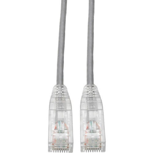 Câble de brassage UTP Tripp Lite by Eaton Cat6 (RJ45) - M/M, Gigabit, sans accroc, moulé, fin, gris, 7 pieds N201-S07-GY