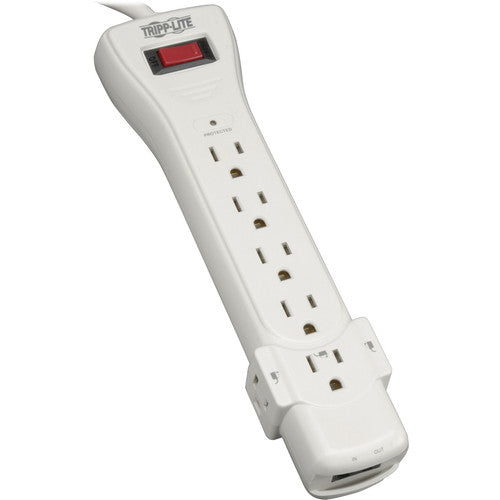 Tripp Lite Surge Protector Power Strip 120V 7 Outlet RJ11 12' Cord 1080 Joules - Receptacles: 7 x NEMA 5-15R - 1080J SUPER6TEL12