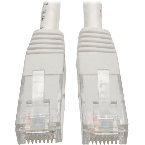 Tripp Lite by Eaton Câble de raccordement moulé Gigabit Cat6 (RJ45 M/M), blanc, 1,5 m N200-005-WH