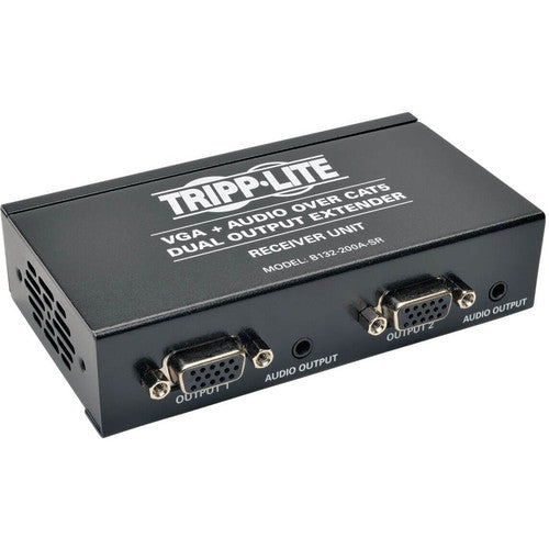 Tripp Lite par Eaton Dual VGA avec extension audio sur Cat5, récepteur, jusqu'à 300 pieds. B132-200A-SR