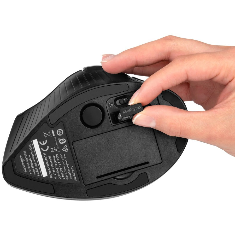 Kensington Pro Fit Ergo Vertical Wireless Trackball 75326