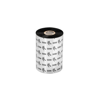 Zebra Wax Resin Ribbon 1.57inx1476ft 3200 High Performance 1in core 03200BK04045