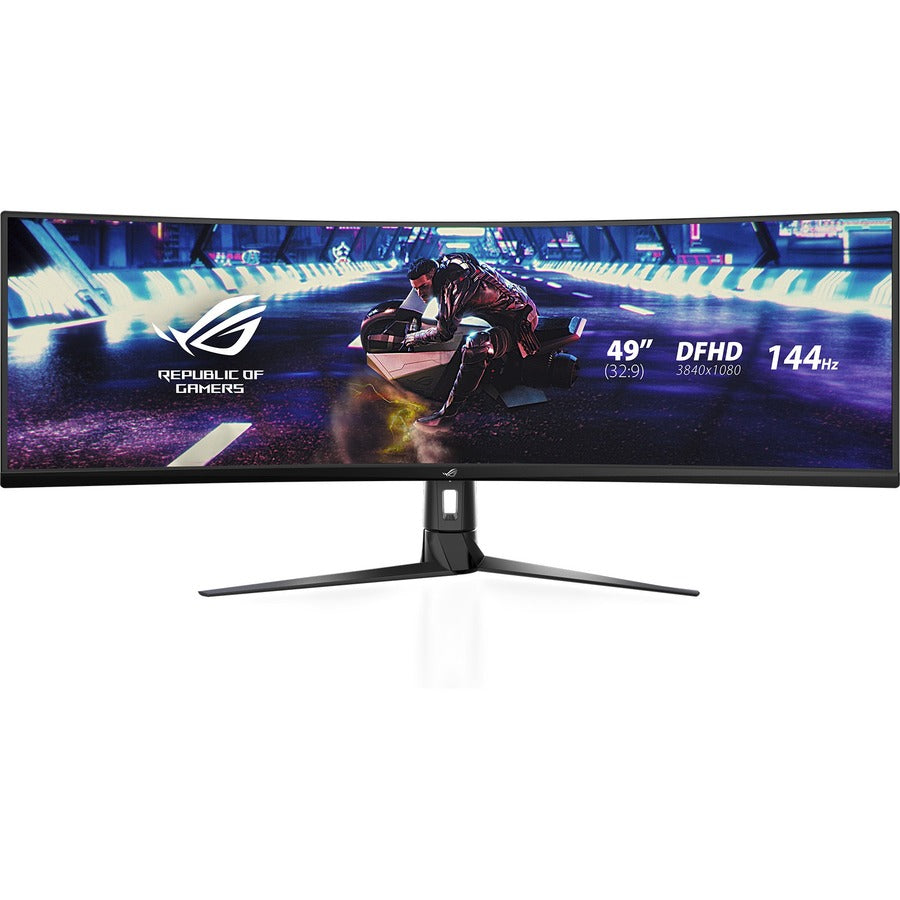 Asus ROG Strix XG49VQ 49" Double Full HD (DFHD) Curved Screen WLED Gaming LCD Monitor - 32:9 - Black XG49VQ
