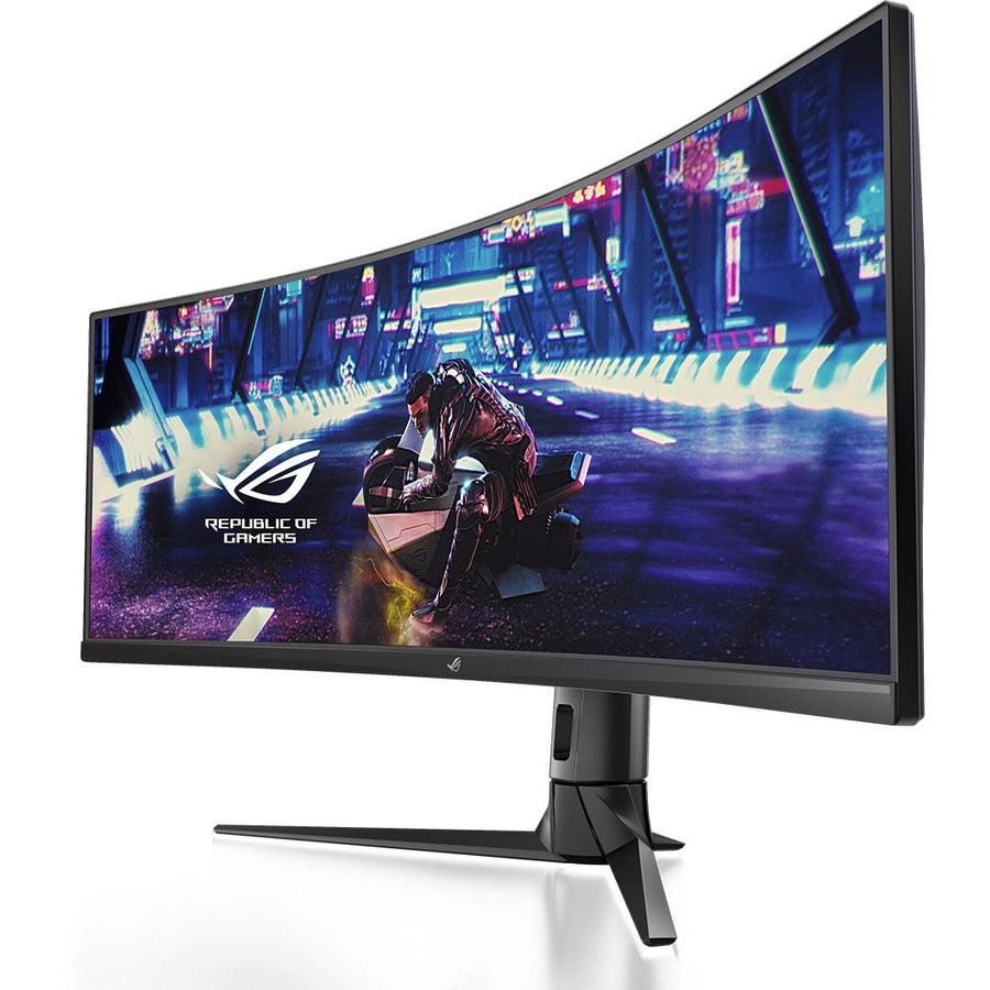 Asus ROG Strix XG49VQ 49" Double Full HD (DFHD) Curved Screen WLED Gaming LCD Monitor - 32:9 - Black XG49VQ