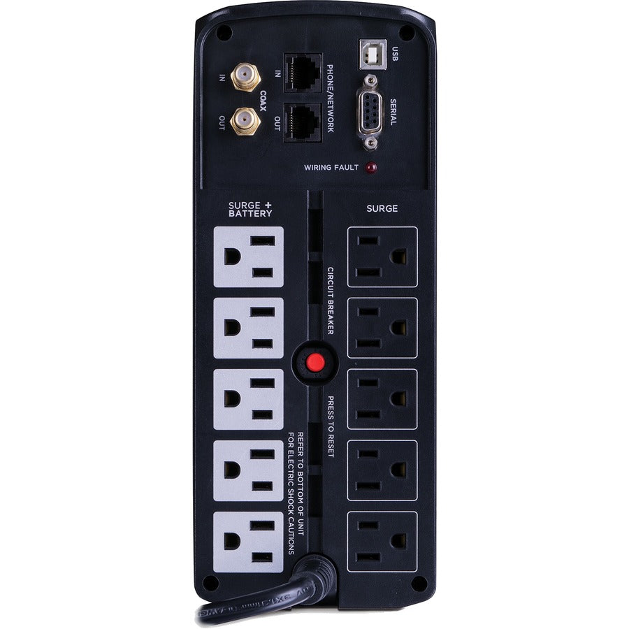 CyberPower UPS Systems BRG850AVRLCD Intelligent LCD - Capacity: 850 VA / 510 W BRG850AVRLCD