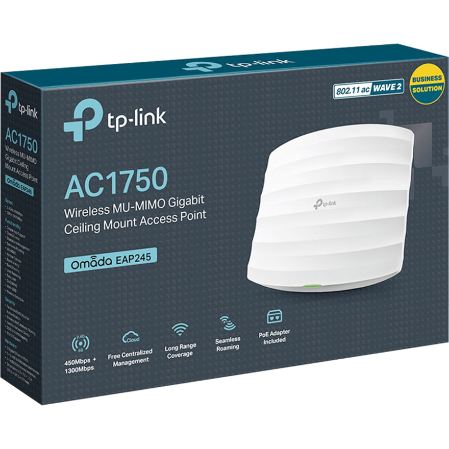 TP-Link Omada AC1750  Dual Band IEEE 802.11ac 1.71 Gbit/s Wireless Access Point - Outdoor EAP245 V3