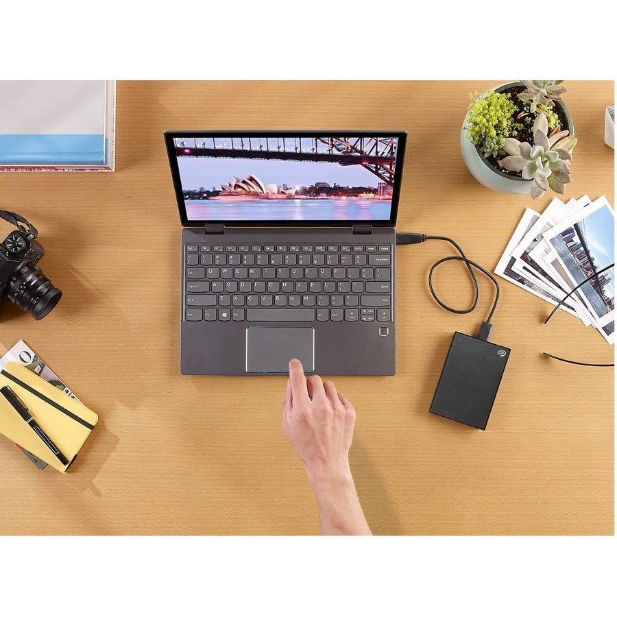 Seagate One Touch STKB1000400 1 TB Portable Hard Drive - 2.5" External - Black STKB1000400
