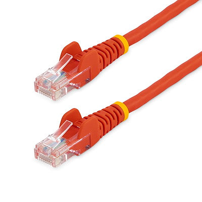 StarTech.com 10ft Red Slim CAT6 Ethernet Cable, Slim Snagless RJ45, UTP, LSZH, 28AWG Bare Copper, Slim Network Patch Cord, Fluke Tested N6PAT10RDS