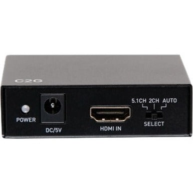 C2G HDMI Audio Extractor with TOSLINK, SPDIF and 3.5mm - 4K 60Hz C2G41003