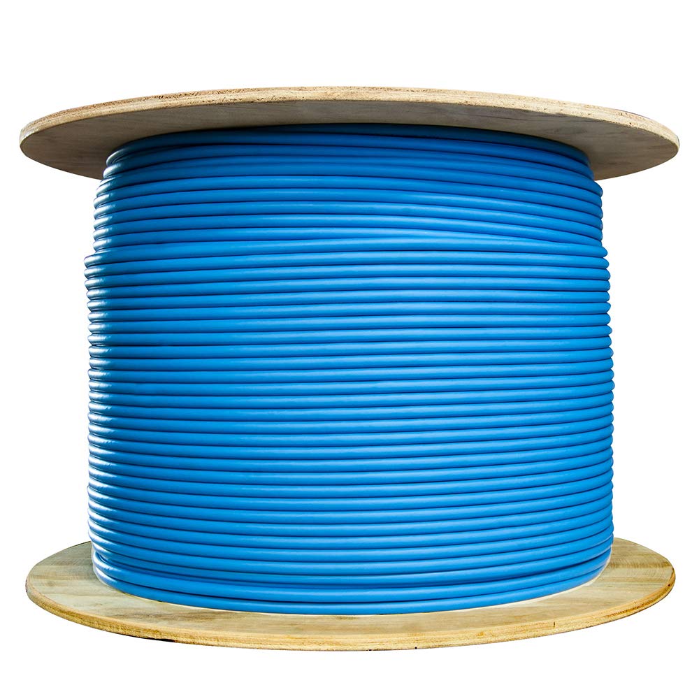 CAT6A 1000 Foot Cable Blue - CAT6ASPOOL-BLUE