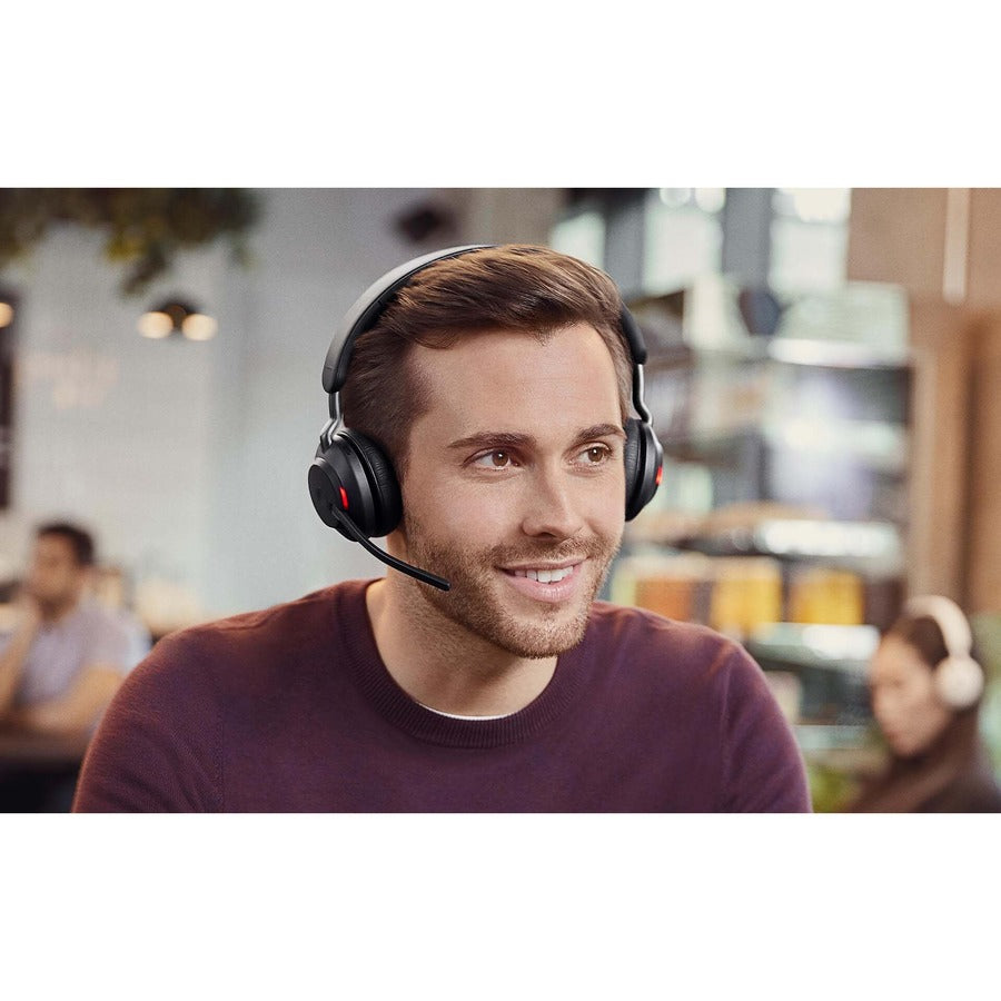 Jabra Evolve2 65 MS Stereo USB-C Headset with Charging Stand 26599-999-889