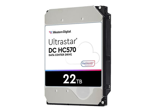 WD Ultrastar DC HC570 0F48155 22 TB Hard Drive - 3.5" Internal - SATA (SATA/600) - Conventional Magnetic Recording (CMR) Method 0F48155