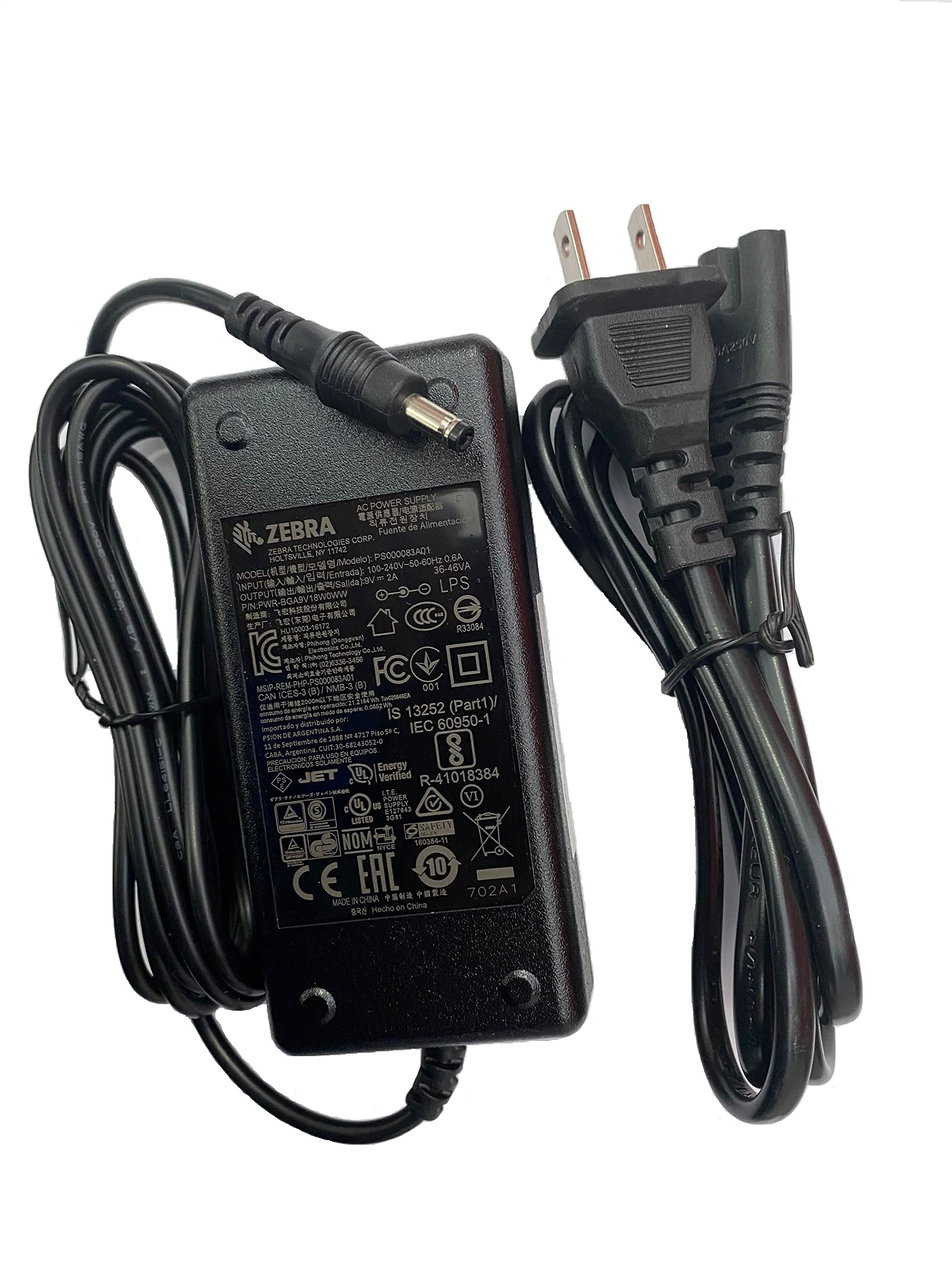 Zebra AC Adapter PWR-BGA9V18W0WW