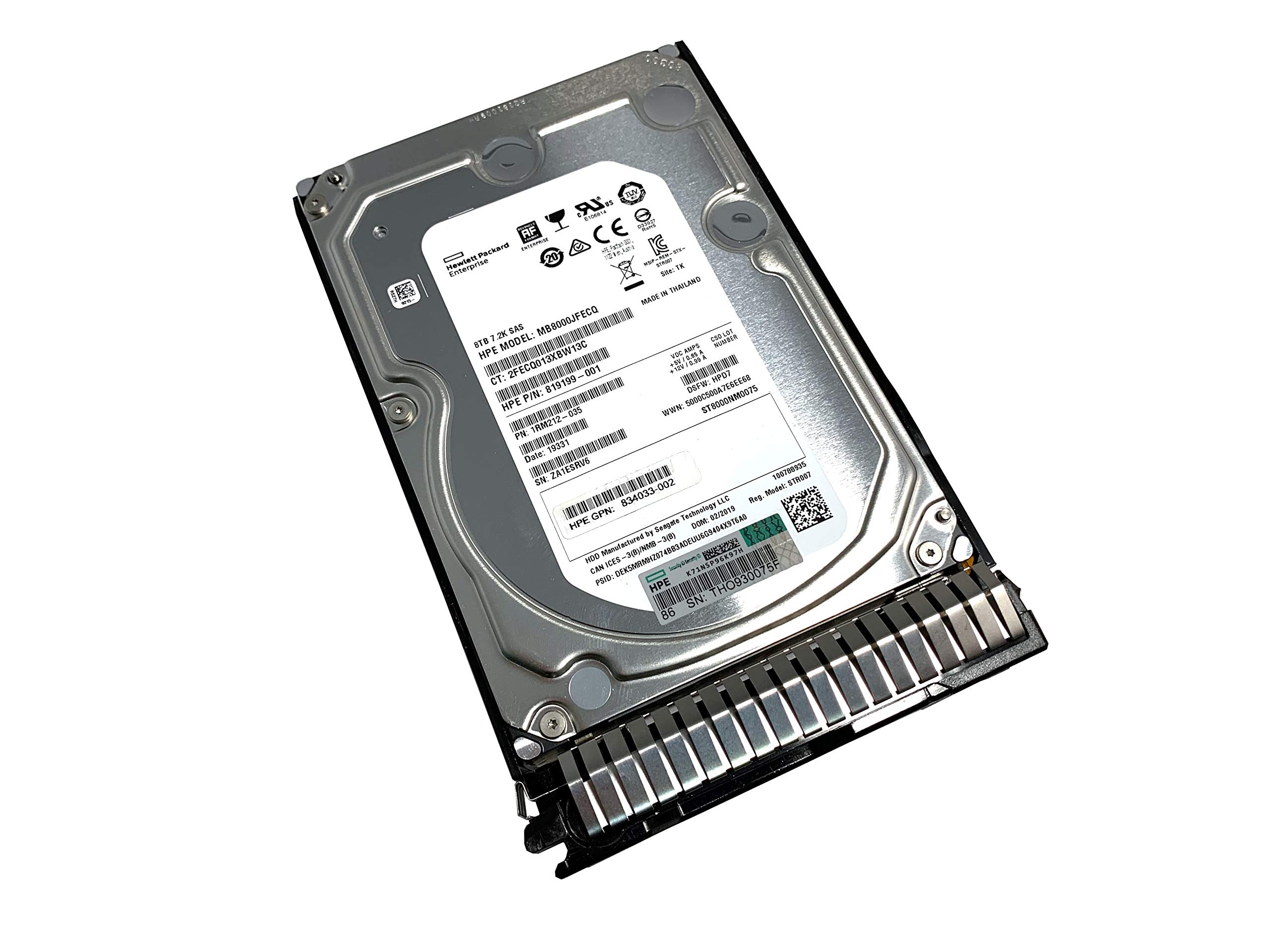 HPE 8 TB Hard Drive - 3.5" Internal - SAS (12Gb/s SAS) 820032-001