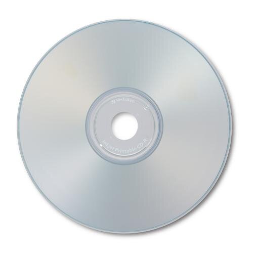 Verbatim CD-R 700MB 52X Silver Inkjet Printable - 50pk Spindle 95005