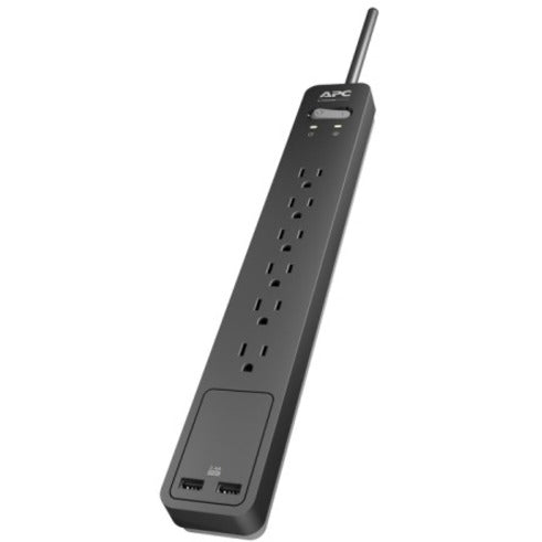 APC by Schneider Electric Essential SurgeArrest PE6U2, 6 prises, 2 ports de chargement USB, 120 V PE6U2
