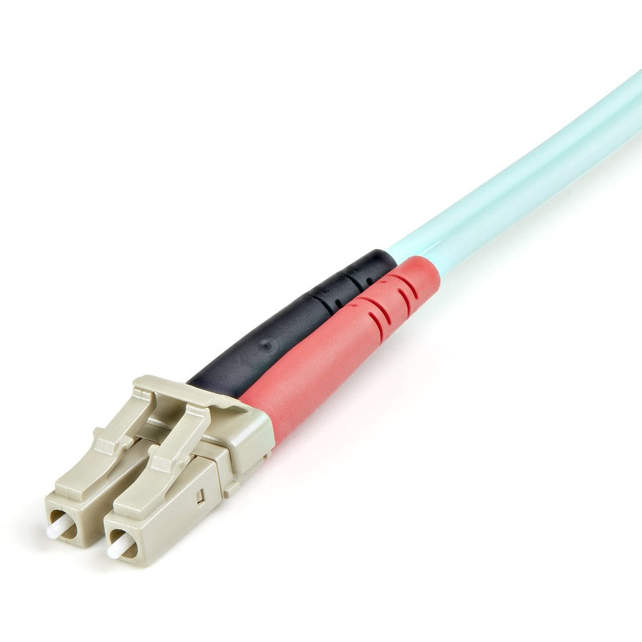 StarTech.com 1m Fiber Optic Cable - 10 Gb Aqua - Multimode Duplex 50/125 - LSZH - LC/LC - OM3 - LC to LC Fiber Patch Cable A50FBLCLC1