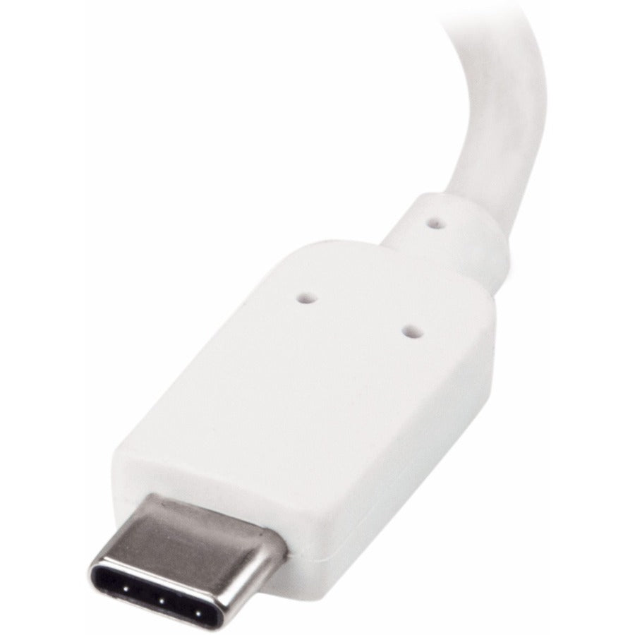 StarTech.com Adaptateur USB C vers VGA avec alimentation 60 W Pass-Through - Convertisseur vidéo USB Type-C vers VGA 1080p avec chargement - Blanc CDP2VGAUCPW
