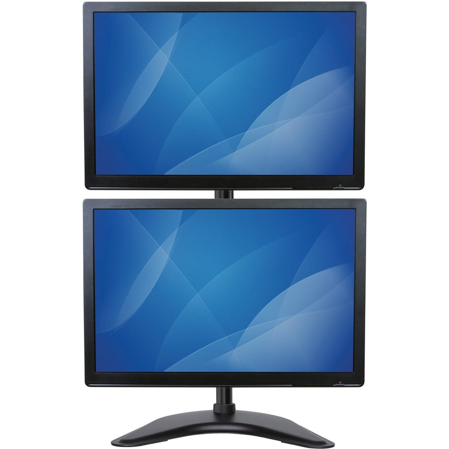 StarTech.com Vertical Dual Monitor Stand - Heavy Duty Steel - Monitors up to 27" - Vesa Monitor - Computer Monitor Stand ARMBARDUOV