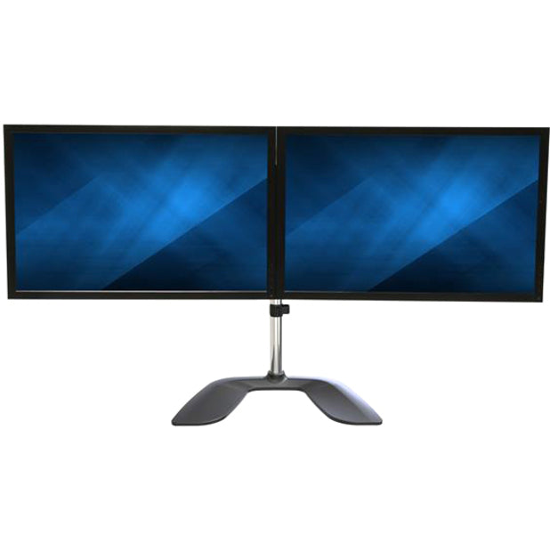 StarTech.com Support pour double écran – Support ergonomique pour écran de bureau pour écrans VESA jusqu'à 32 pouces – Support réglable sur pied – Argent ARMDUALSS