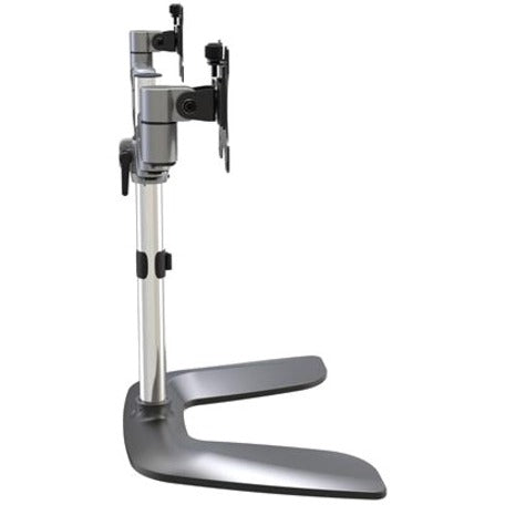 StarTech.com Dual Monitor Stand - Ergonomic Desktop Monitor Stand for up to 32 inch VESA Displays - Free-Standing Adjustable Mount -Silver ARMDUALSS