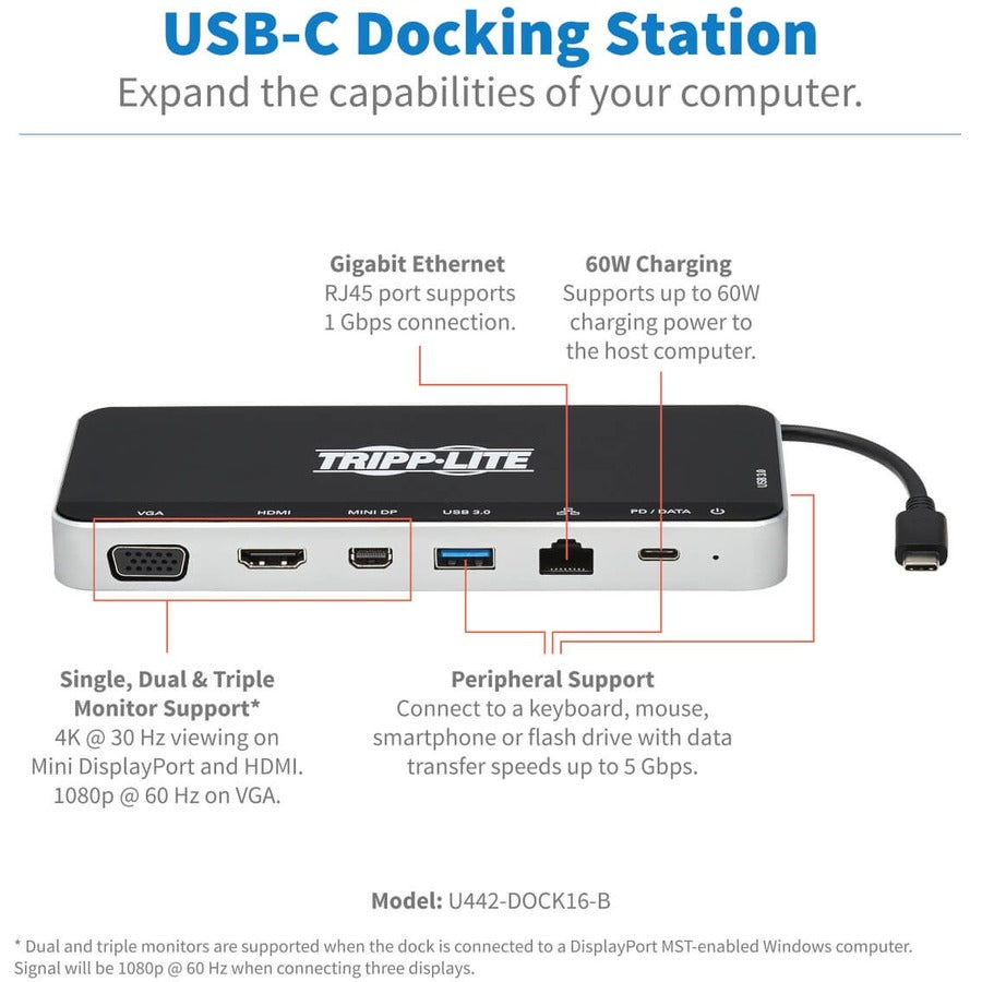 Tripp Lite U442-DOCK16-B Docking Station U442-DOCK16-B