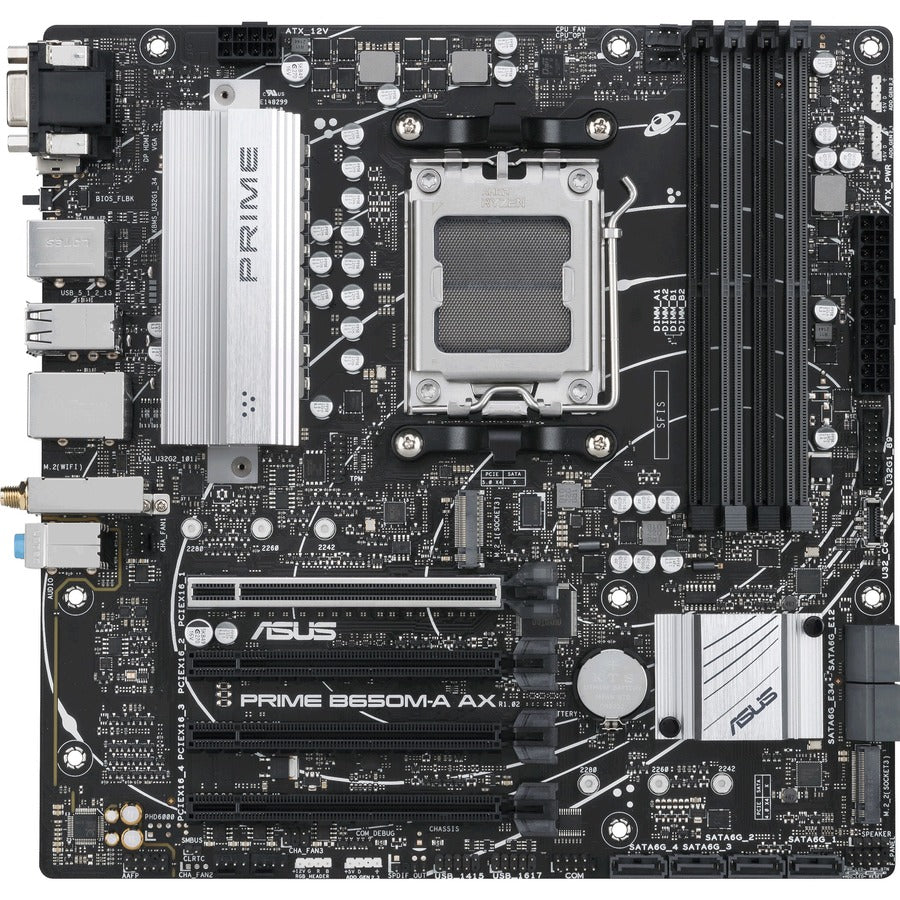 Asus Prime B650M-A AX Desktop Motherboard - AMD B650 Chipset - Socket AM5 - Micro ATX PRIME B650M-A AX