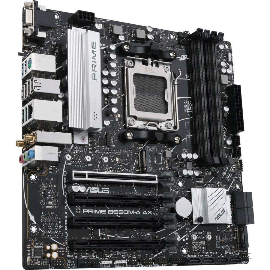 Asus Prime B650M-A AX Desktop Motherboard - AMD B650 Chipset - Socket AM5 - Micro ATX PRIME B650M-A AX