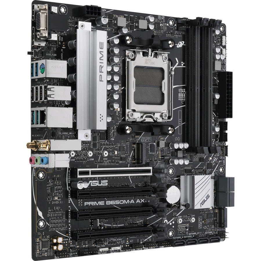 Asus Prime B650M-A AX Desktop Motherboard - AMD B650 Chipset - Socket AM5 - Micro ATX PRIME B650M-A AX