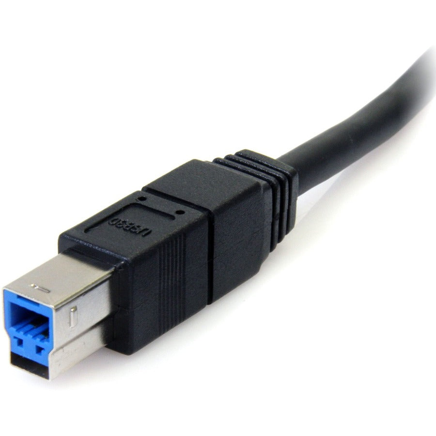 StarTech.com Câble USB 3.0 SuperSpeed A vers B noir de 6 pieds - M/M USB3SAB6BK