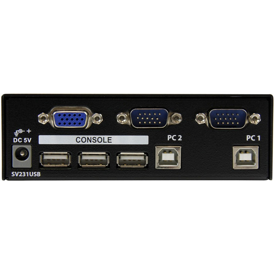 StarTech.com Kit de commutateur KVM USB professionnel 2 ports avec câbles SV231USB