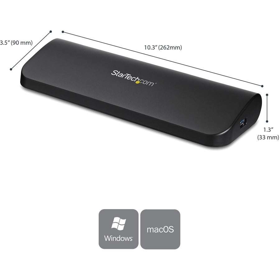 StarTech.com Dual Monitor USB 3.0 Docking Station with HDMI & DVI/VGA - TAA Compliant - RJ45 Ethernet Port USB3SDOCKHDV